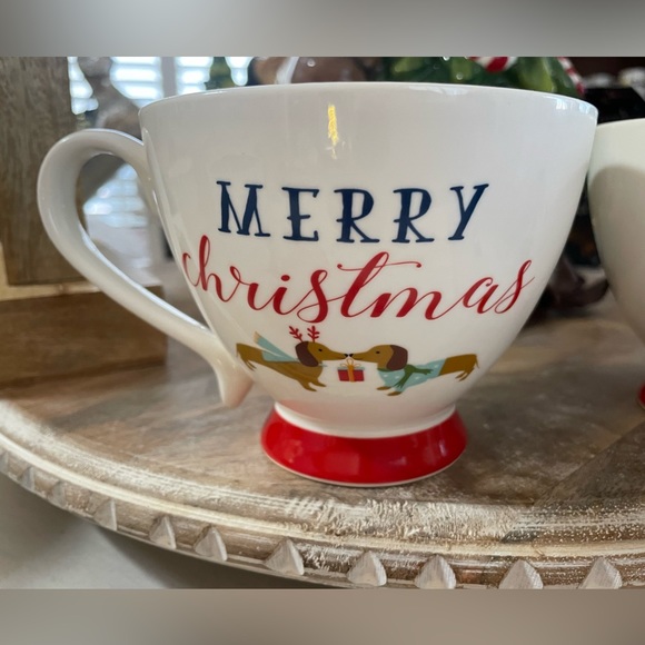 Merry Christmas DACHSHUND mug from Cooksmart England - Picture 1 of 6